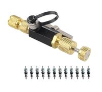 NONDK Herramienta de Extracción de Núcleos de Válvula con 12 Núcleos de Válvula para Desmontaje de Núcleos de Vacío 1/4 Pulgada y 5/16 Pulgada con Clasificación de Vacío de 20 Micras