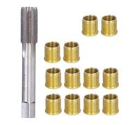 NONDK Herramientas de ReparacióN de Roscas de BujíAs, BujíA de Rosca de Acero de Alta Velocidad con Inserciones M14X1.25 y Juego de Roscas M16X1.25