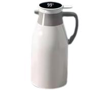 NONDK Hervidor Térmico Doméstico con Pantalla Digital para Café, Termo de Vidrio, Botella de Agua de Gran Capacidad, Color, 2 L.