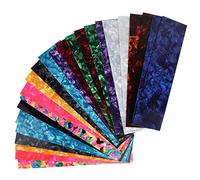 NONDK Hojas de PunzóN para PúAs de Guitarra DIY, Tiras para PúAs de Guitarra de Celuloide para MúSicos, Espesores por 0,46/0,71/0,96 Cm, Color Aleatorio