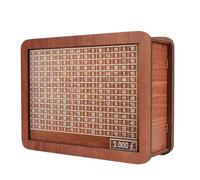 NONDK Hucha de Madera para NiñOs Adultos, Hucha con Contador, Hucha Reutilizable con Objetivo de Conteo,C