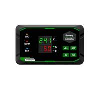 NONDK Indicador de Batería DC7-100V, Probador de Capacidad y Voltaje de Batería, Monitor de Batería, Culombiómetro para Baterías Ternarias de Litio/Plomo-Ácido