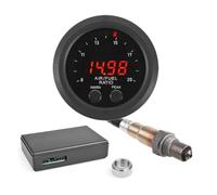 NONDK Indicador de Relación Aire-Combustible de 52 mm con Pantalla Digital LED y Sensor de Oxígeno O2 de Banda 06J906262AA