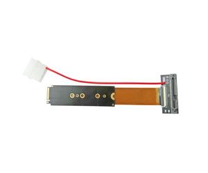 NONDK Interfaz U.2: Adaptador U.2 A M.2 NVMe NGFF Key-M M2, Conversor de Tarjeta Vertical, Cable FPC para SSD NVMe U.2 SFF-8639 de 2,5 Pulgadas