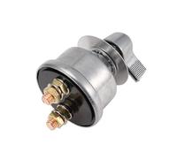 NONDK Interruptor de Desconexión de Batería,Juego Cables de Batería 4 AWG y 1 Pie,Corte Batería Alta Corriente para Vehículos Recreativos,Botes y Vehículos Terreno Plata