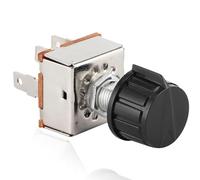 NONDK Interruptor Universal de Ventilador de CA de 3 Velocidades con Perilla de Plástico, 12 V, 25 A, 4 Posiciones, IP65, Control Táctil