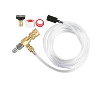 NONDK Inyector de Bajada para Hidrolavadora, Kit de Inyector de Químicos para Hidrolavadora, Inyector de Jabón, Conexión Rápida de 3/8 de Pulgada