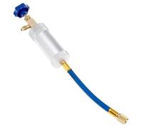 NONDK Inyector de Tinte para Aceite de A/C R12 R134a R22 Herramienta de Inyección de Aire Acondicionado Conector Hembra 1/4" SAE Conector Macho 1/4" SAE