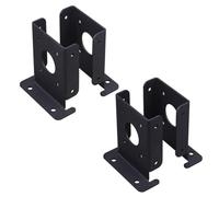 NONDK Juego de 4 Soportes Ajustables para Base de Poste de PéRgola para Valla de Madera, Soportes de Base de Anclaje de Poste de Alta Resistencia para BuzóN de Barandilla de Cubierta