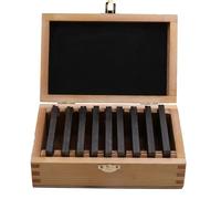NONDK Juego de Almohadillas de Fresado CNC de Bloque de Calibre de Almohadilla Paralela de Fabricación de Alta Precisión de 100 mm, 9 Pares, 18 Piezas, Acero de Aleación
