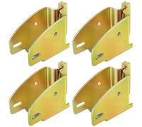 NONDK Juego de Casquillos para Extremos de de Madera para Rieles E, Acero Galvanizado para 2x4 y 2x6, Mejora Tu de Carga E-Track (4 Piezas)