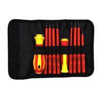 NONDK Juego de Destornilladores Aislados, de de Ciruelo, Cabeza, Bolsa, Mantenimiento del Hogar, Tornillos Antieléctricos para Electricistas