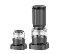 NONDK Juego de Molinillos de Pimienta Eléctricos Recargables Molinillos de Sal y Pimienta con Grosor Ajustable Operación con una Mano Molinillo B