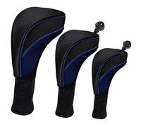 NONDK Juego de Palos de Golf Juego de Cabezales Cubierta de Palos de Madera Tela de Transpirable 1/3/5/ Cubierta de Gorra Juego de Gorras de Cabeza Piezas de Golf
