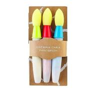 NONDK Juego de Pinceles Lavables para Pintar Tiza en Aceras, Suaves y con Cabezal de Espuma, Ideal Como Regalo para Niños.