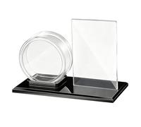 NONDK Juego de Soporte de Anillo Transparente para Exhibir Discos de Hockey de Acrílico y Tarjetas.