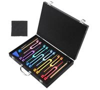 NONDK Juegos de Diapasones de Chakras de Colores Diapason Diapasón de Sanación Diapasones de Meditación Instrumentos de Percusión Portátiles