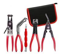 NONDK Kit 5 Alicates Desconexión Eléctrica para Automóviles, Juego Alicates para Abrazaderas Manguera, Herramienta Extracción Terminales para Arneses Cables Automóviles