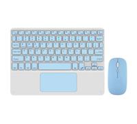 NONDK Kit Combinado de Teclado Bluetooth y Mouse Inalámbrico con Panel Táctil de 10 Pulgadas para Teléfonos Móviles y Tabletas