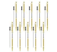 NONDK Kit de 10 Bolígrafos para Torneado de Madera, de 7 mm, con Punta Fina y Recambio Dorado.