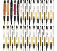 NONDK Kit de 20 Bolígrafos para Torneado de Madera con Punta Giratoria y Recambio de Cobre para Manualidades, Ideal Como Regalo para Estudiantes y Amigos.