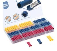 NONDK Kit de 200 Conectores de Empalme de Cables A, Conector de Terminal de Crimpado Eléctrico de 22-10 AWG, Cableado Completamente Aislado