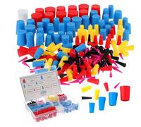 NONDK Kit de 250 Tapones de Goma y Silicona Cónicos de 1/15 Pulgadas A 1 Pulgadas para Alta Temperatura, para Revestimientos, Orificios y Protección de Pintura.