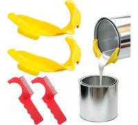NONDK Kit de Boquilla para Lata de Pintura de 2 Galones, Portátil, para Verter Pintura con Espátula y Peine para Envases de 1 Galón, Pinturas y Recubrimientos, Sin