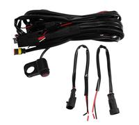 NONDK Kit de Cableado con Relé, Interruptor y Faros Antiniebla para Motocicleta, 12 V, con Fusible, Interruptor de Aluminio, Cable de 2,2 M