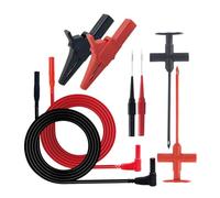 NONDK Kit de Cables de Prueba para Multímetro con Pinzas de Cocodrilo, Sonda de Punción y de Prueba para Perforar Cables. Pruebas Eléctricas Profesionales.