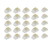NONDK Kit de Conectores para Tira LED COB de 25 Piezas, 2 Pines, 5 mm, para Uniones Tira una Cable y Tira una Tira en Tira de Luz LED de 5 V-24 V CC
