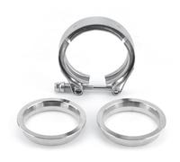 NONDK Kit de de Abrazadera de Banda en V Macho/Hembra de 2,5 Pulgadas y 63 mm para Bajante de Turbo, Válvula de Descarga, Banda en V, Tubos de Escape Turbo,