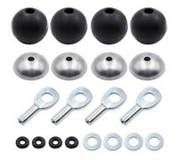 NONDK Kit de Herrajes para Cables de 5 mm para Topes de Poleas de Gimnasio, Ojales y Conectores para Reparación de Cables de Fitness DIY