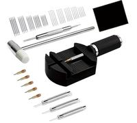 NONDK Kit de Herramientas para Reparación de Relojes, Herramienta para Correas de Reloj, Incluyendo Prensas de Orejeta, Martillos, Barras de Resorte, Sierras de Cadena y Eslabones de Correa.