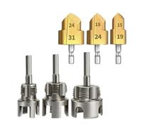 NONDK Kit de Herramientas para Roscado y Escariado de Tuberías PPR - Roscador Profesional para Fontanería, Herramienta de Roscado Tipo Taladro Eléctrico