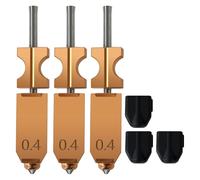 NONDK Kit de Hotend de Actualización de 3 Piezas de 0,4 mm para Extrusor Ensamblado AD5X. Boquilla Integrada de Desmontaje Rápido Totalmente Metálica.