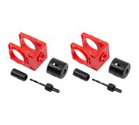 NONDK Kit de Instalación de Cerradura de Puerta de 2 Juegos, Juego de Perforadora para Cerradura de Puerta para Puertas de Madera con Plantilla Guía