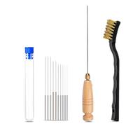 NONDK Kit de Limpieza de Boquillas para Impresora 3D. Incluye Aguja de Limpieza y Cepillo. Accesorios para Impresora.