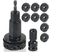 NONDK Kit de Limpieza de Cubos de Rueda Kit de Renovación de Cubos de Rueda para Llaves de 1/2" o Taladro Eléctrico Herramienta de Mantenimiento Automotriz