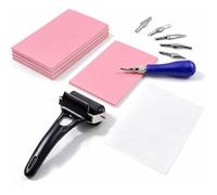 NONDK Kit de Linograbado Artístico para Grabado, Kit de Impresión con Sellos de Goma y Bloques de Linóleo para Principiantes y Artistas.