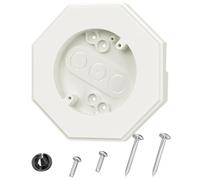 NONDK Kit de Montaje de Lados Octagonales, 8141 Lámparas de Lados Verticales Placa de Montaje Bloques de Luz de Lados para 1/2 Pulgadas Lap Siding