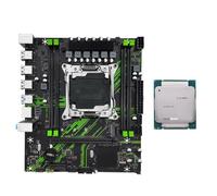 NONDK Kit de Placa Base X99 PR9 LGA 2011-3 Apto para 4 Memorias RAM DDR4 SATA M.2/NVME M.2 con Procesador CPU E5 2666v3