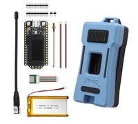 NONDK Kit de Placa de Desarrollo Heltec V4 Meshtastic Lora - SX1262 con Antena GPS de Energía Solar y Pantalla OLED de 0.96 Pulgadas, Módulo Meshcore Instalable.