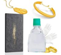 NONDK Kit de Prueba de, Kit de Pruebas de 10k 14k 18k 22k 24K Probador de Metales Preciosos de Plata con Soluciones de 10g, Piedra de Prueba, Metales