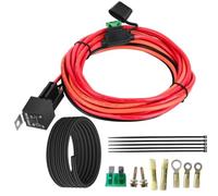 NONDK Kit de Relé de Bomba de Combustible Eléctrica, Relé de 40AMP Impermeable de Alta Resistencia con Arnes de Cableado y Looms de Nylon & Cables Largos 30247