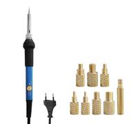 NONDK Kit de Soldador con Inserto de, 60 W, 2200 V, con Puntas y Enchufe Europeo