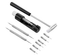 NONDK Kit Extracción Eslabones Reloj con Martillo, Herramienta Ajuste Correa Reloj con Extractor Pasadores, Kit Herramientas Extracción Eslabones Reloj para Correa Reloj.