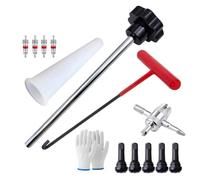 NONDK Kit Herramientas para Cambio Rápido Válvula Neumático Vástago Válvula Vástago Válvula Neumático para TR413 Kit Herramientas Instalación y Reemplazo Válvula 13 Piezas A