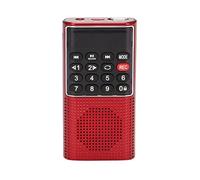 NONDK L-328 Mini Bolsillo PortáTil FM Auto Scan Radio MúSica Audio Reproductor de MP3 Altavoz PequeñO Al Aire Libre con Grabadora de Voz