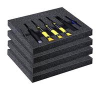 NONDK LáMina de Espuma de Polietileno - Paquete de 4 Almohadillas de Espuma de Poliuretano para Embalaje y Manualidades, 16 Pulgadas X 12 Pulgadas X 1 Pulgada de Grosor